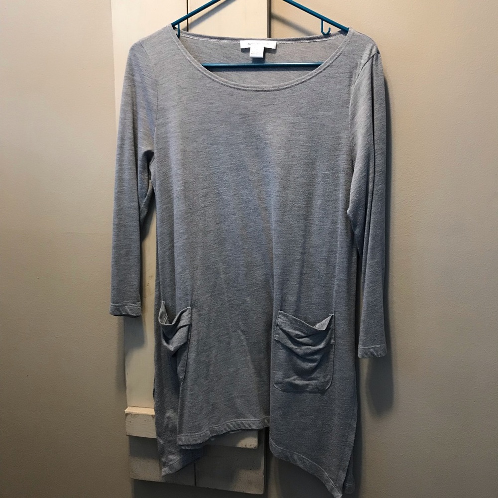 August Silk Gray Women's Blouse